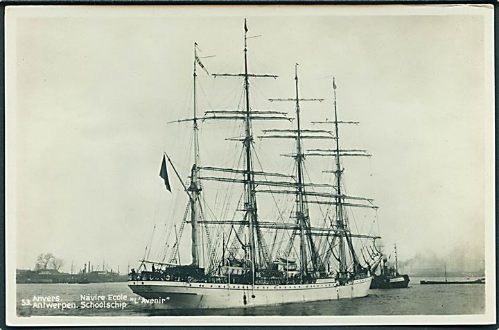 l'Avenir, belgisk skoleskib. R. van Loo no. 53.
