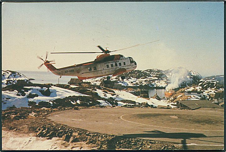 Helikopter fra Grønlandsfly. Grønlands-Agenten u/no.