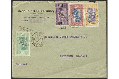 Senegal. 1,40 fr. blandingsfrankeret brev fra Dakar d. 2.10.1938 til Rebstein, Schweiz.