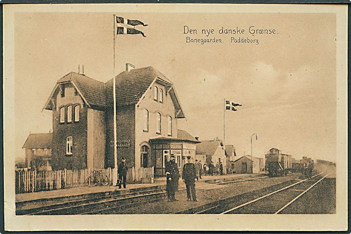 Paddeborg, banegaarden ved den nye danske grænse. Schützsack no. 463. Kvalitet 8