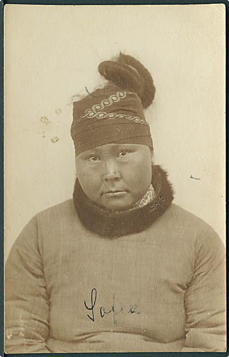 Eskimokvinde “Sofie”. Fotokort u/no. Kvalitet 7
