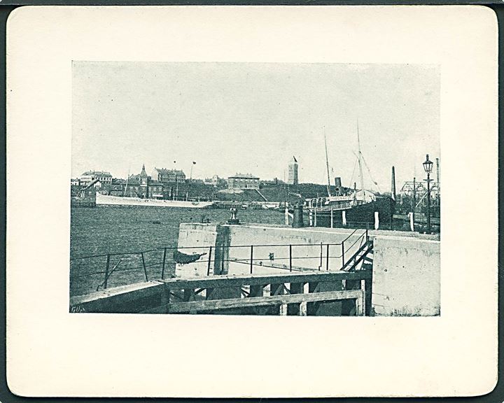 Esbjerg, havne med bl.a. S/S “J. C. la Cour”. Kartonkort. Kvalitet 9