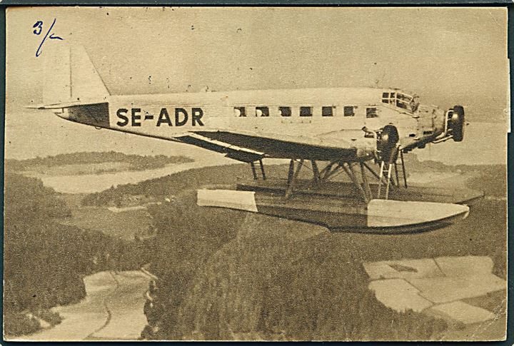 Junkers Ju52 “Södermanland” SE-ADR fra AB Aerotransport. Svenska Trafikflygplan no. 5. Kvalitet 7