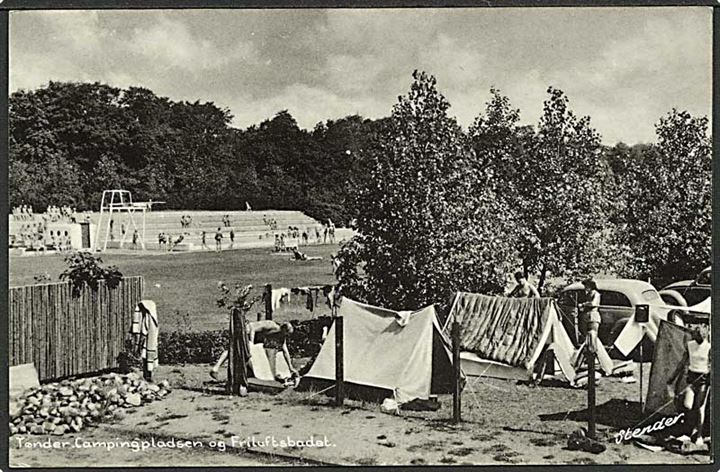 Campingspladsen og friluftsbadet i Tønder. Stenders Tønder no. 91.