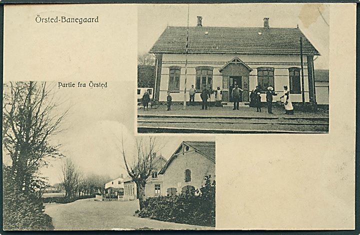 Ørsted banegaard. Station på Sommersted-Skodborg banen. U/no. Kvalitet 7