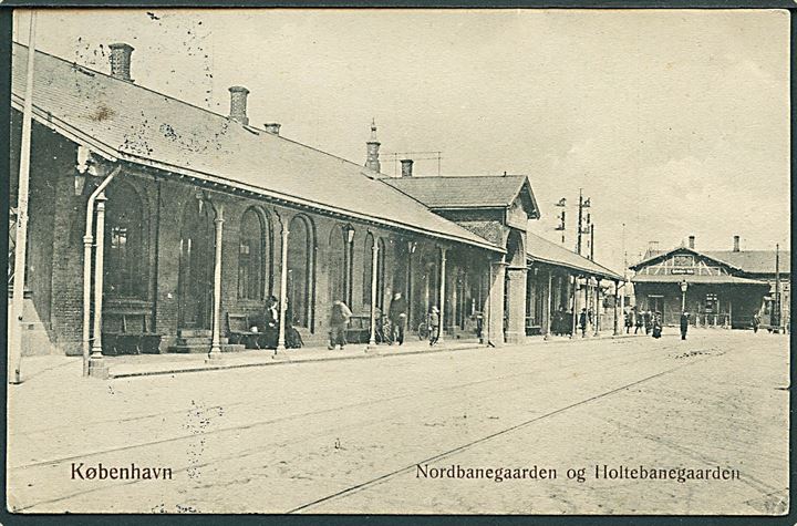 Købh., Nordbanegaarden og Holtebanegaarden. SK. B. & Kf. no. 4008. Kvalitet 8