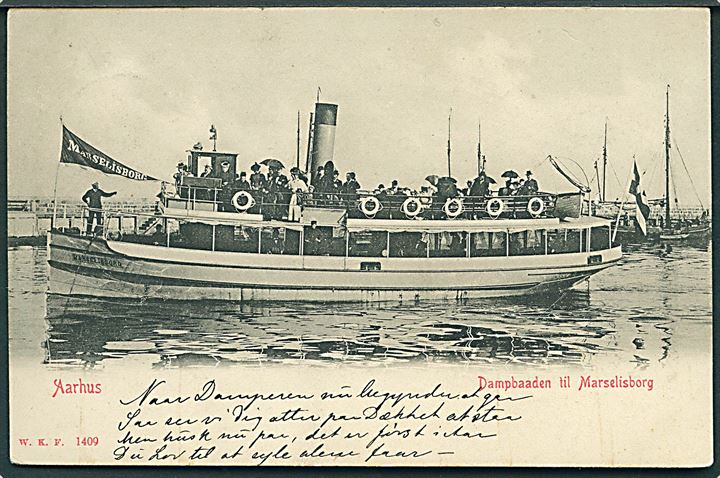 “Marselisborg”, S/S, dampbåd i Aarhus. Warburg o. 1409. Kvalitet 7