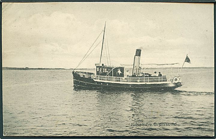“Grønsund”, S/S, Dampskibsselskabet Stubbekjøbing, Bogø-Stubbekjøbing 1904-25. G. Bruun no. 21186. Kvalitet 8