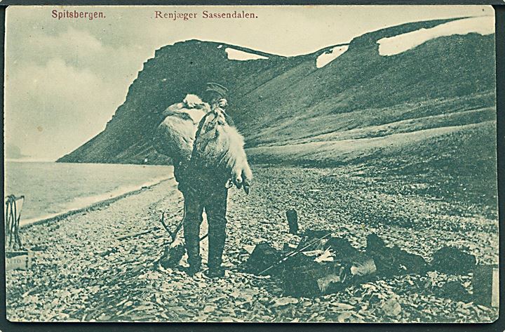 Svalbard. Renjæger i Sassendalen. Nordisk Kortforlag no. 2. Kvalitet 6