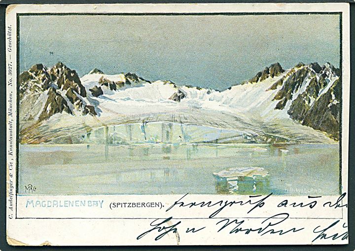 Svalbard. H. B. Wieland: “Magdalenen Bay”. C. A. & Co. no. 3027. Skåret. Kvalitet 4