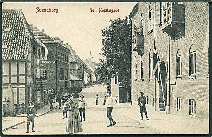Svendborg, Sct. Nicolaigade. Warburg no. 4674. Kvalitet 7
