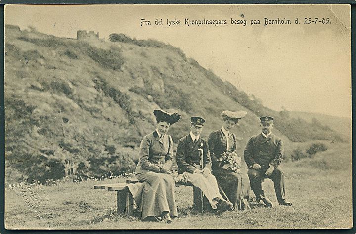Bornholm, det tyske kronprinsepars besøg d. 25.7.1905. H. P. Jacobsen no. 8999. Kvalitet 7