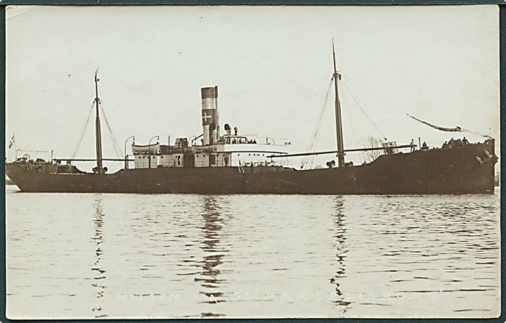 “Marselisborg”, S/S, D/S af 1896 A/S. Fotokort u/no. Bortblev på rejse fra Pensacola til København 1914. Kvalitet 7