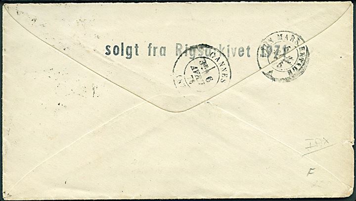 4 øre og 8 øre (par) Tofarvet på brev annulleret med kombineret nr.stempel 181/V.SJ.JB.PB. d. 3.4.1876 til Cannes, Frankrig. Fransk blåt grænsestempel.