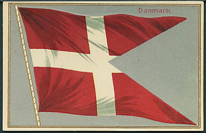 Danmarks Flag. G. H. Z. & Co. no. 6112 a. Prægekort. 
