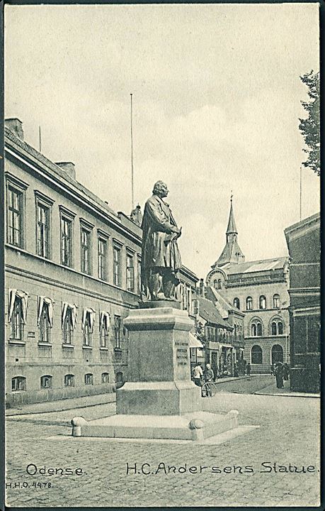 Odense. H. C. Andersens Statue. H. H. O. no. 4478. 