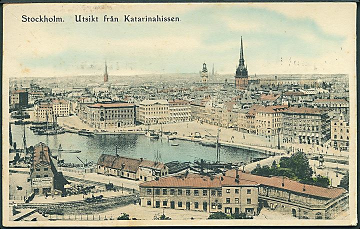 Stockholm. Utsikt från Katarinahissen. No. 19. 