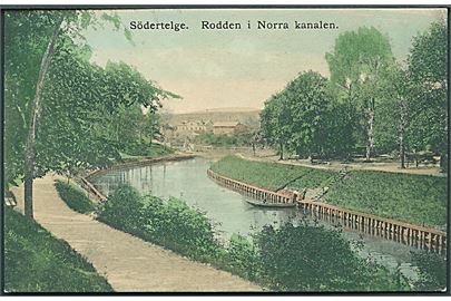Södertelge. Rodden i Norra kanalen, Sverige. No. 4454. 