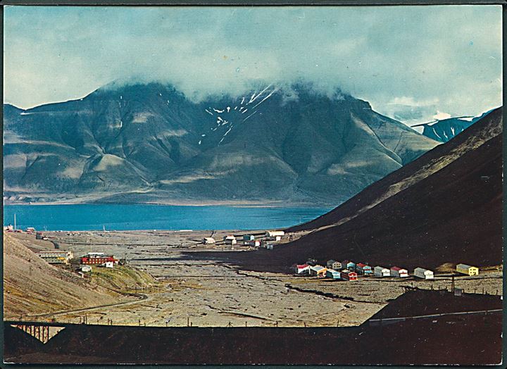 Svalbard. Longyearbyen ved Adventfjorden, Norge. Stockholm University Svalbard Expedition stempel på adressesiden. Knut Aúne no. F - 3107 - 6. 