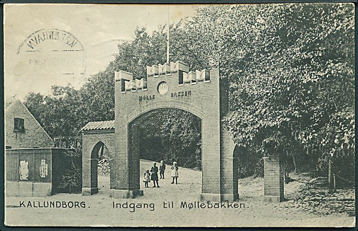 Kallundborg. Indgang til Møllebakken. Stenders no. 7449. 
