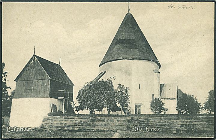 Bornholm. Sct. Ols Kirke, Allinge. Frits Sørensen no. 144.  