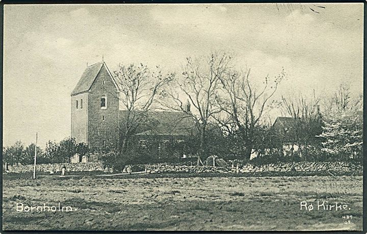 Bornholm. Rø Kirke. Ad. Møller no. 489. 