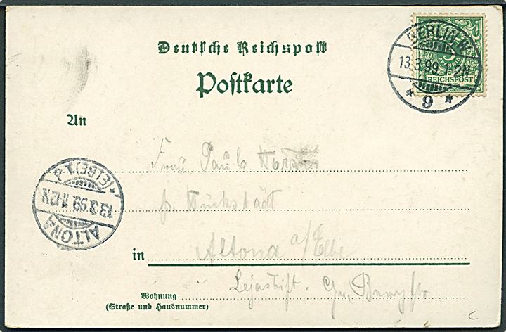 Tyskland. Gruss aus Schöneberg, Berlin. Sporvogn ved Rådhus. J. Goldiner no. 27. 