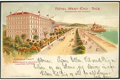 Nice. Hotel West Ens. Promenade des Anglais. 