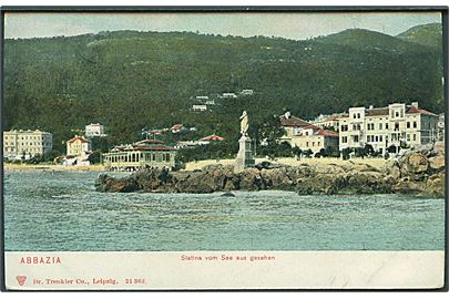 Abbazia, Slatina vom See aus gesehen. No. 21363.