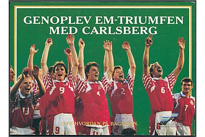 Carlsberg Reklamekort fra EM - Triumfen 1992. UEFA 92. Offical Sponsor. 