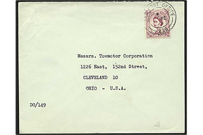 6d Elizabeth på feltpostbrev stemplet Field Post Office 899 d. 5.2.1959 til Cleveland, USA. På bagsiden afd.stempel Disposals Orginasation / ROAC / MARK/HAMM / British Forces Post Office 17.