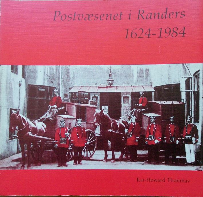 Postvæsenet i Randers 1624-1984 af Kai-Howard Thomhav. 76 sider illustreret jubilæumsskrift fra 1984.