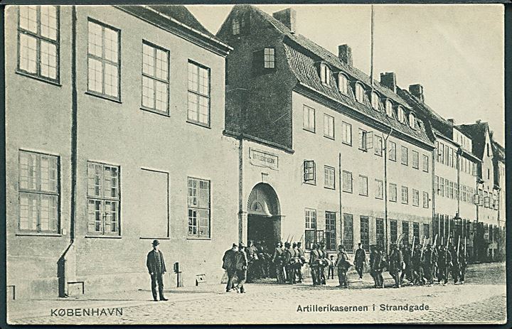København. Artillerikasernen i Strandgade. Stenders no. 3118. 