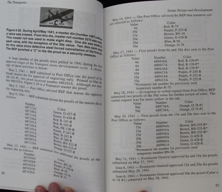 The Transports af G. H. Davis 1999. Håndbog over den amerikanske Transport udgave. Rigt illustreret bog med afsnit om luftposttakster, anvendelsesformer og censur. 232 sider.