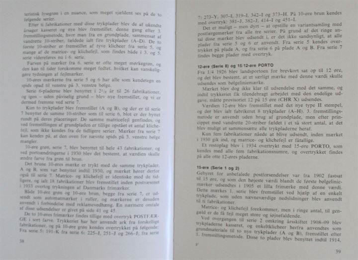 Om at samle bogtrykte bølgeliniemærker af Niels Finn Olsen. J. Fr. Clausens Forlag 52 sider.