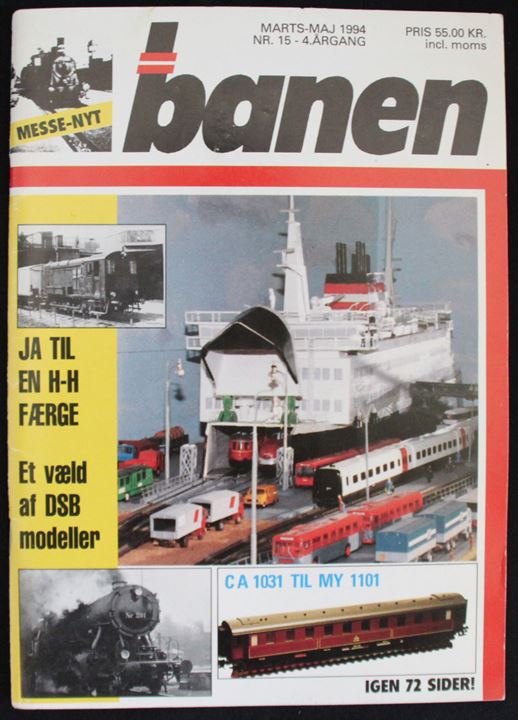Banen nr. 15/1994. Tidskrift for store og små jernbaner.