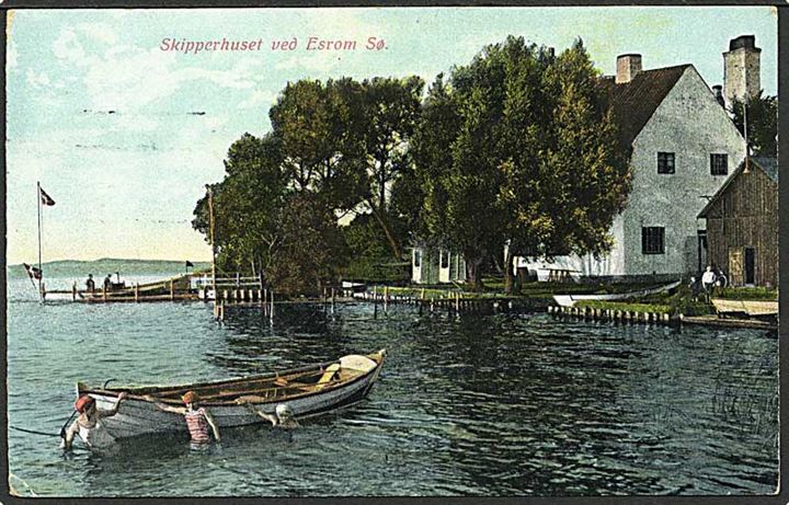 Skipperhuset ved Esrum Sø. A. Vincent no. 723.