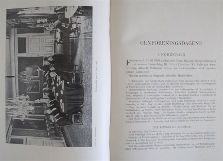Genforeningen 1920 af Carl Dumreicher. Gads Forlag 1920 94 sider.
