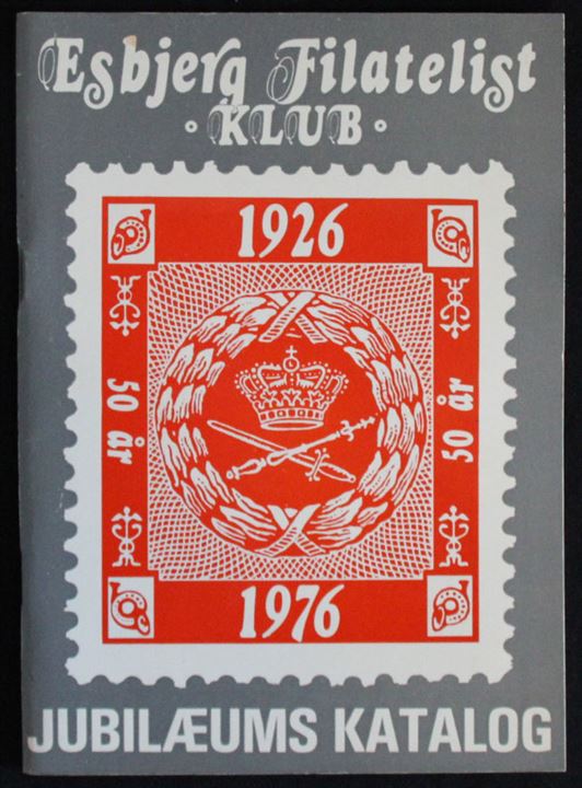 Esbjerg Filatelist Klub 50 år. Udstillingskatalog fra 1976. 66 sider med bl.a. omtale af Esbjergs postvæsen og stempler.