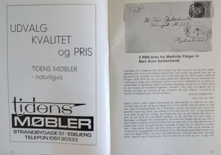 Esbjerg Filatelist Klub 50 år. Udstillingskatalog fra 1976. 66 sider med bl.a. omtale af Esbjergs postvæsen og stempler.