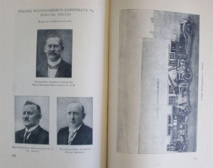 Falcks Redningskorps 1906-1931 illustreret jubilæumsskrift 190 sider.
