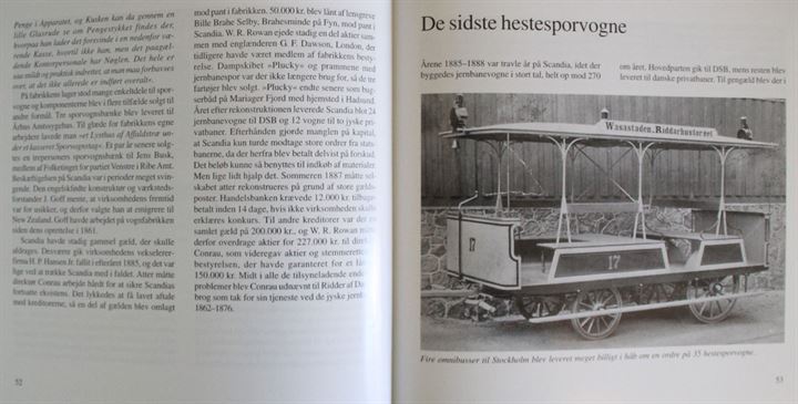 Scandias hestesporvogne 1870-1893 af Asger Christiansen. Illustreret historisk gennemgang på 144 sider.