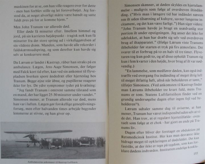 Mellem himmel og jord vovehalsen John Tranum. 171 sider. Genoptryk af John Tranums selvbiografi fra 1935 med tilføjelser.