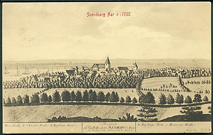 Svendborg Aar c: 1762. Warburgs Kunstforlag, D. B. i gl. Dage no. 72. 