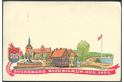 Svendborg. Byjubilæum Aug. 1953. 700 år. Skandinavisk Papirimport u/no. 