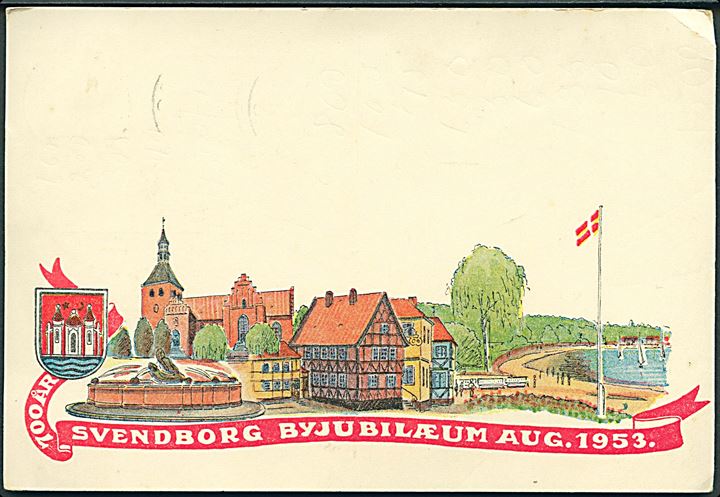 Svendborg. Byjubilæum Aug. 1953. 700 år. Skandinavisk Papirimport u/no. 