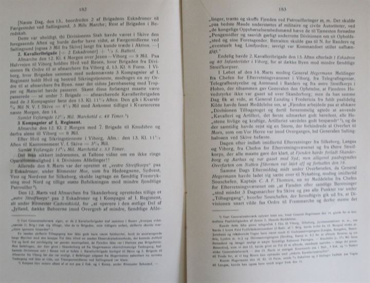 Forsvarssagen før og under krigen 1864. Militær-politiske og strategiske betragtninger ved V. A. C. Klein. 213 sider + kort. Slidt og skjoldet omslag.