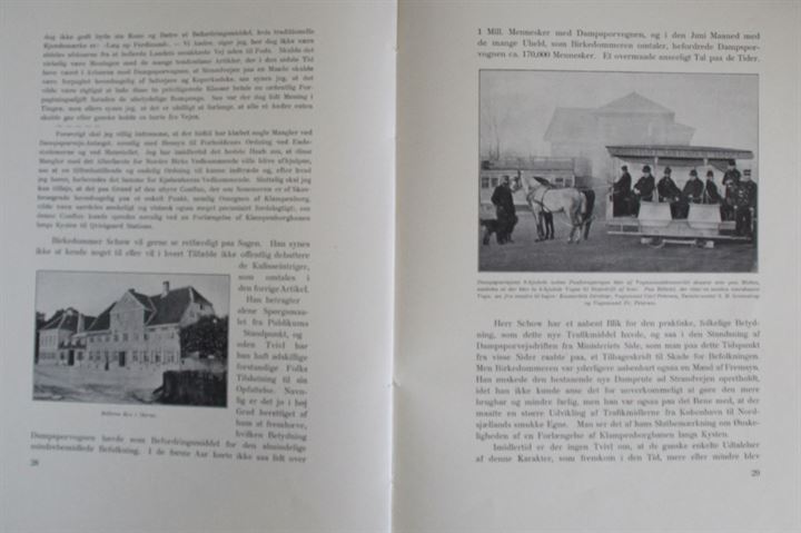 Nordsjællands Elektrisitets og Sporvejs Aktieselskab 1902-1927. Illustreret jubilæumsskrift med billeder af bl.a. sporvogne. 100 sider.
