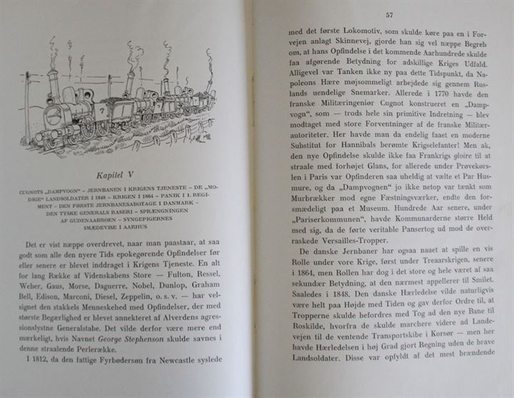 Fra Damphest til Lyntog af Carlo Andersen. Historier fra de danske jernbaner. 145 side.