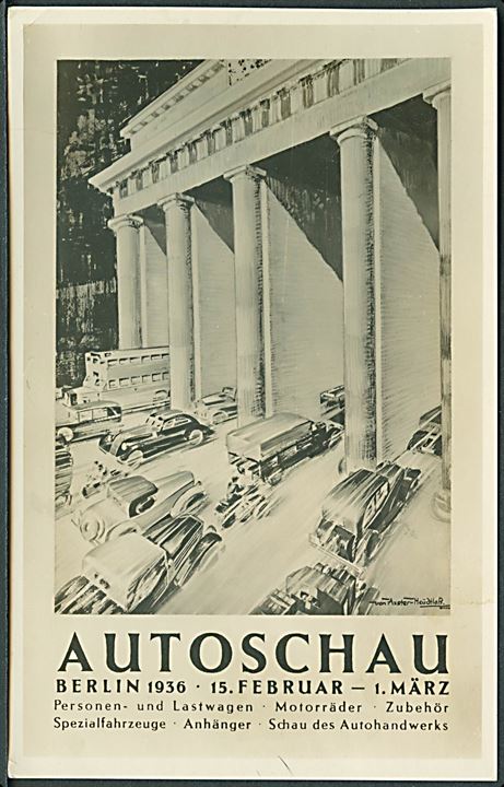 Von Axsters Heudtlass: Autoschau. Berlin 1936. 15 Februar - 1 Martz. 